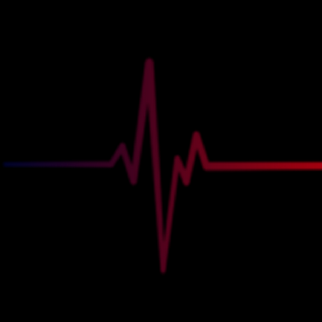 A red heartbeat line on black, the mark Art Le Bel uses.